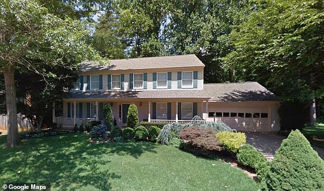 Black lives in a charming five-bedroom colonial-style home in Dumfries, Virginia