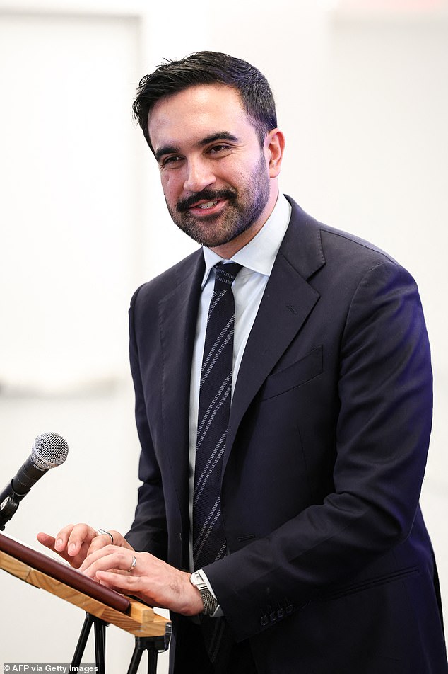 New York City Mayor-elect Zohran Mamdani , 34, will be sworn in on at midnight on January 1