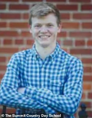 William 'David' DeFoor (pictured in his senior yearbook photo) was also active in the school's drama department and even played the piano for a musical written, produced and directed by a friend