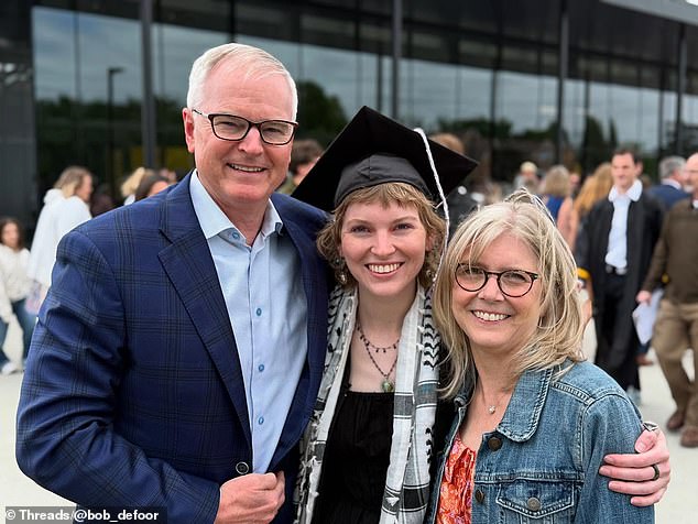 William, an alumnus of Harvard University, often shares photos of his children on social media. He and Catherine are pictured alongside Libby at her University of Iowa graduation in May last year. She earned a Bachelor of Fine Arts