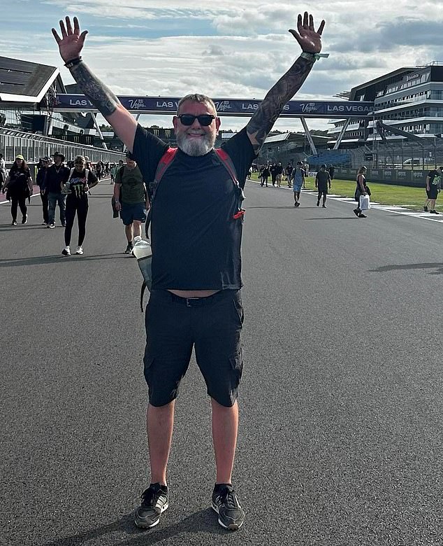 Mr Markie posted a picture of himself on the track at the Las Vegas Motor Speedway in 2024