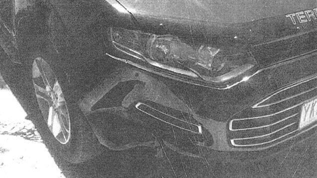The vehicle sustained major damage