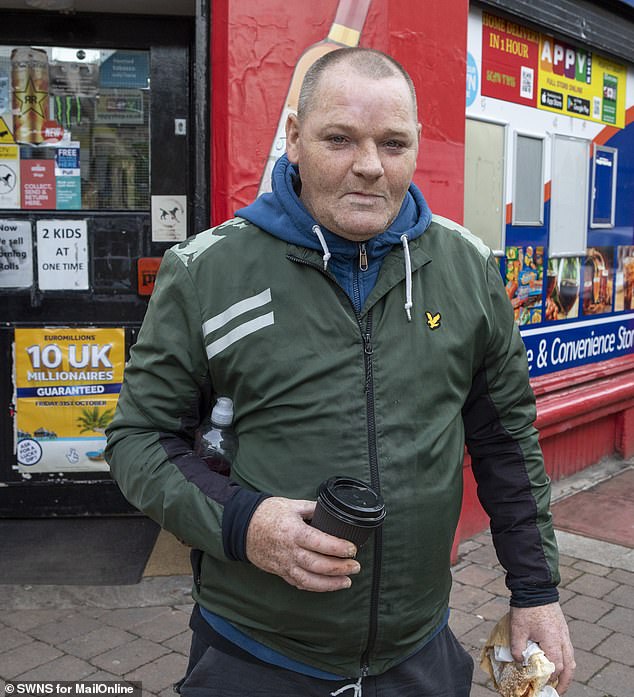 Former addict Alan McMulkin (pictured) said 'drug addicts on crack cocaine are taking over' the Scottish city