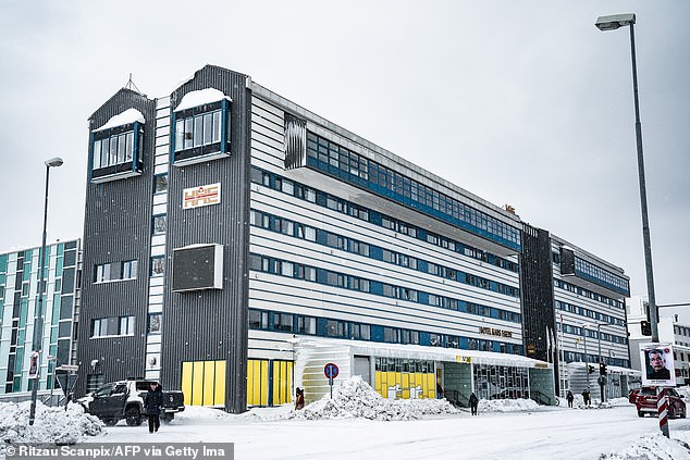 Hotel Hans Egede in Nuuk. The hotel's CEO spoke to Daily Mail and bristled at claims the Trump administration is considering giving payments of $10,000 to $100,000 to Greenlanders if they agree to join the US