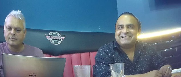 Roop Masih (right), who uses the name Gill Love, and his business partner Zack (left) runs a cash for visas operation which is thinly disguised as an investment scheme, offering a ‘free’ skilled worker visa to anyone who ‘invests’ £25,000 in his high-street fast food outlets