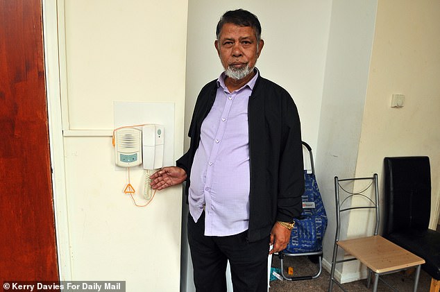 Hague previously told the Daily Mail he has since wrapped the emergency assistance cord around the intercom phone to stop his daughters from pulling it