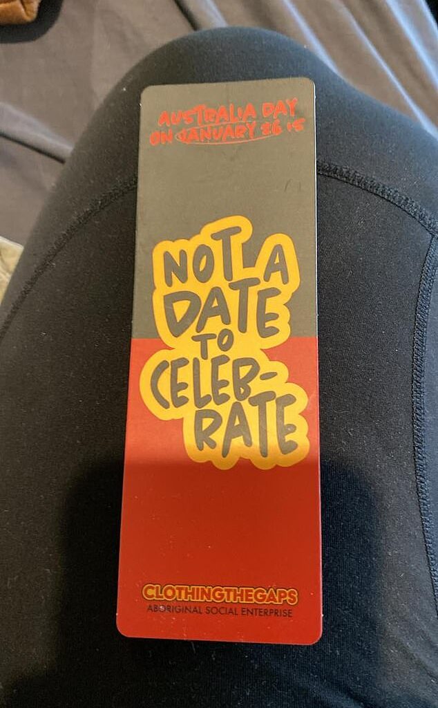 A shopper shared a photo of a flyer an employee had slipped into her bag while she paid for her items at the popular cosmetic retailer (pictured)