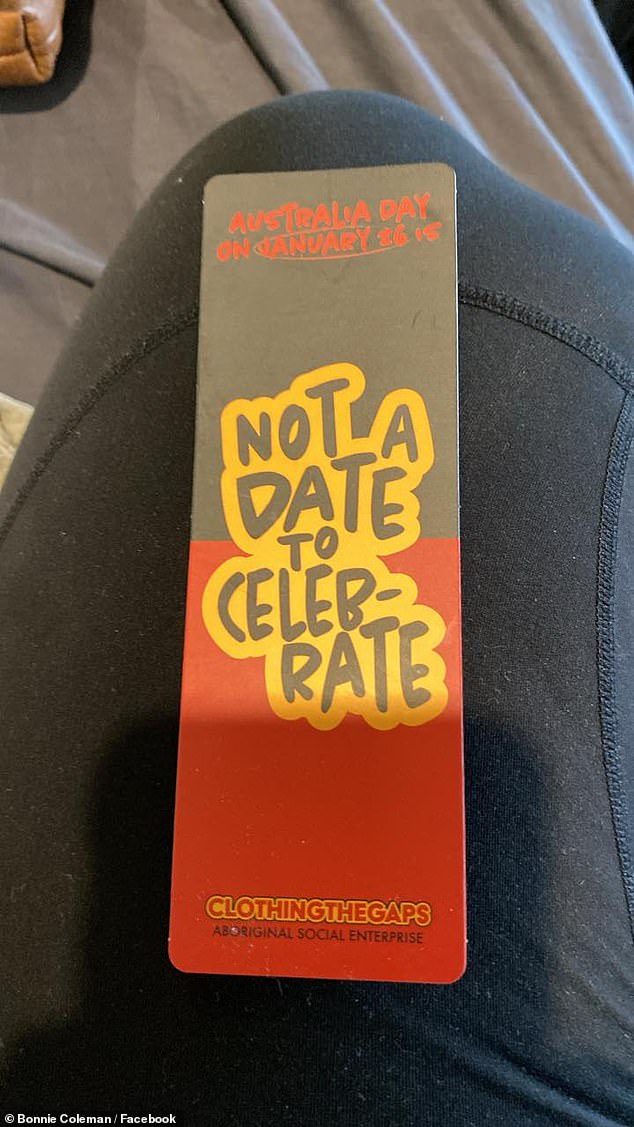 A shopper shared a photo of a flyer an employee had slipped into her bag while she paid for her items at the popular cosmetic retailer (pictured)