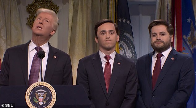 SNL leaves no stone unturned as Trump and his cabinet are mercilessly mocked... but jokes fall flat