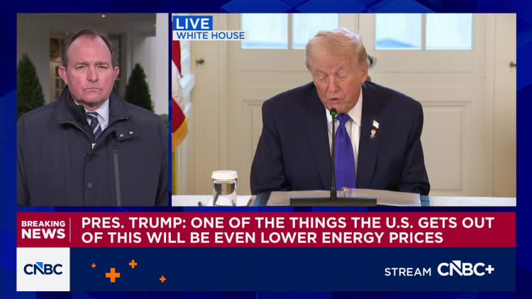 President Trump meets with oil executives about Venezuela at White House