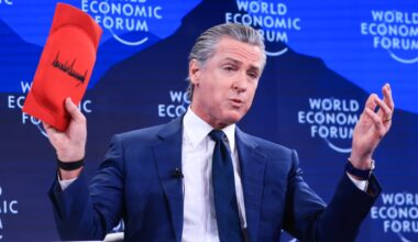 Newsom makes knee pads for CEOs 'selling out' to Trump