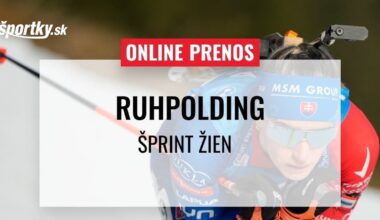 Online zo šprintu v Ruhpoldingu