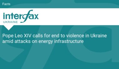 Pope Leo XIV calls for end to violence in Ukraine amid attacks on energy infrastructure