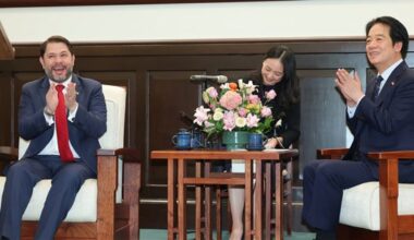 President urges rejection of China's red lines, calls for Taiwan-U.S. tax pact