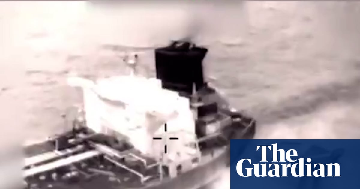 Footage shows US forces seizing fifth Venezuela-linked oil tanker – video | US news