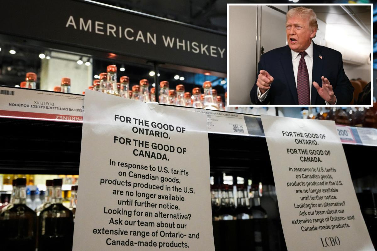 Trump leans on Canada to end US booze ban as sales go dry: report