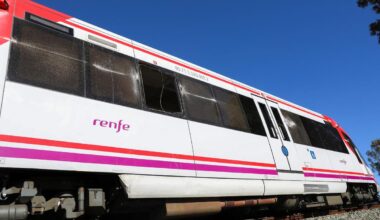 Train collides with crane in Spain's fourth rail crash in a week, four injured