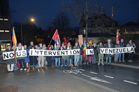 Protest vom 19. Dezember vor der US-Botschaft in Luxemburg