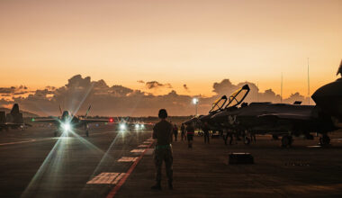 US military aircraft return following actions in Venezuela.