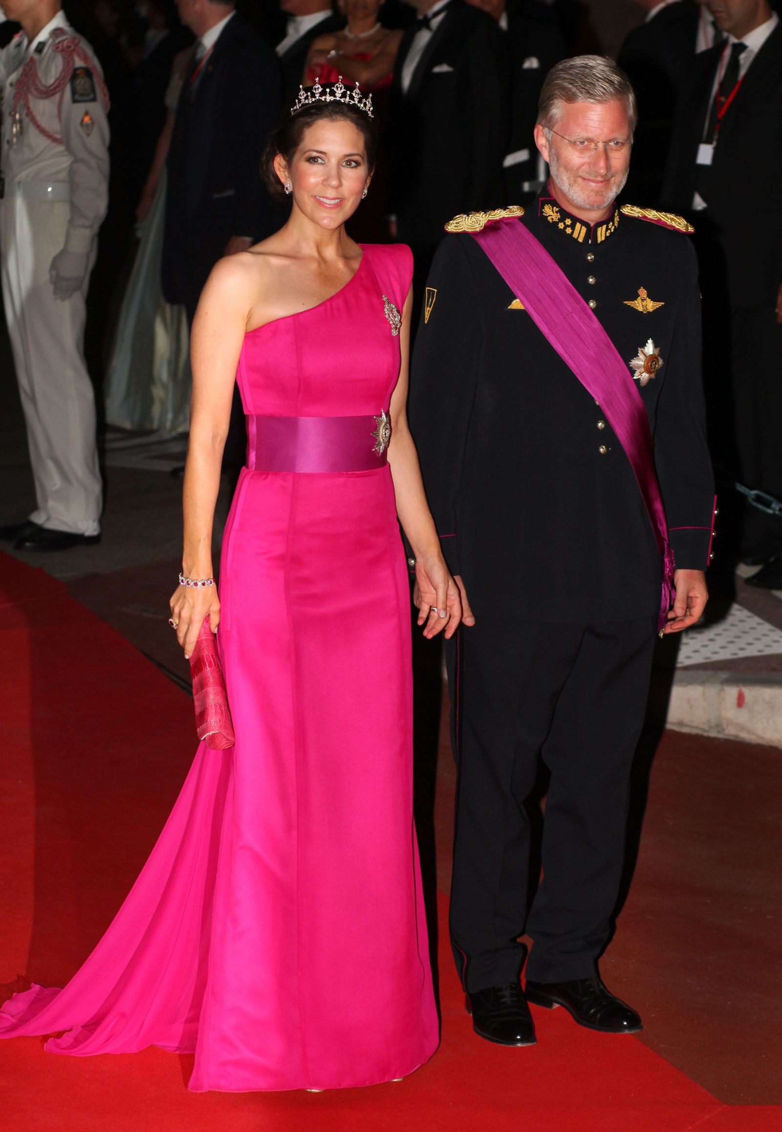 Image may contain Philippe of Belgium Mary Crown Princess of Denmark Person Adult Clothing Formal Wear and Suit