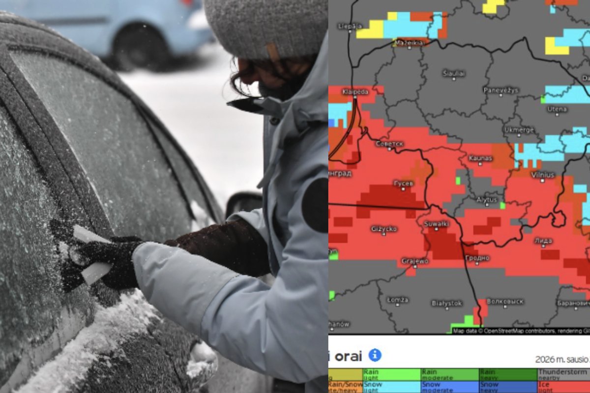 Link Lietuvos braunasi audringas ciklonas – laukia pavojingi orai