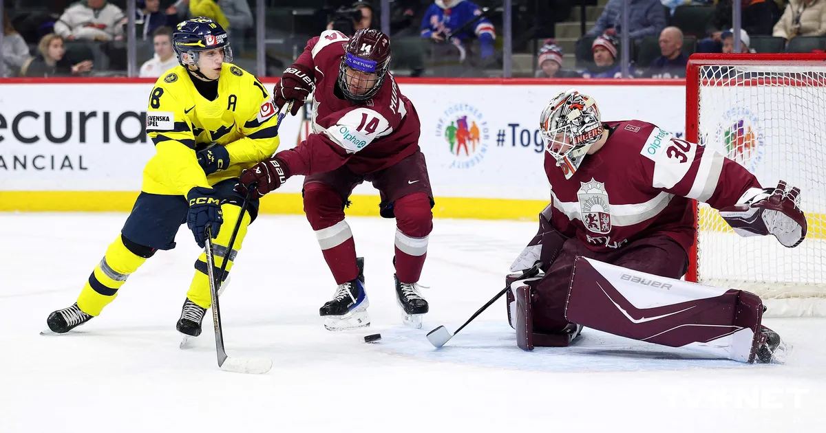 Latvijas hokejisti pasaules junioru čempionātā nepārvar ceturtdaļfinālu