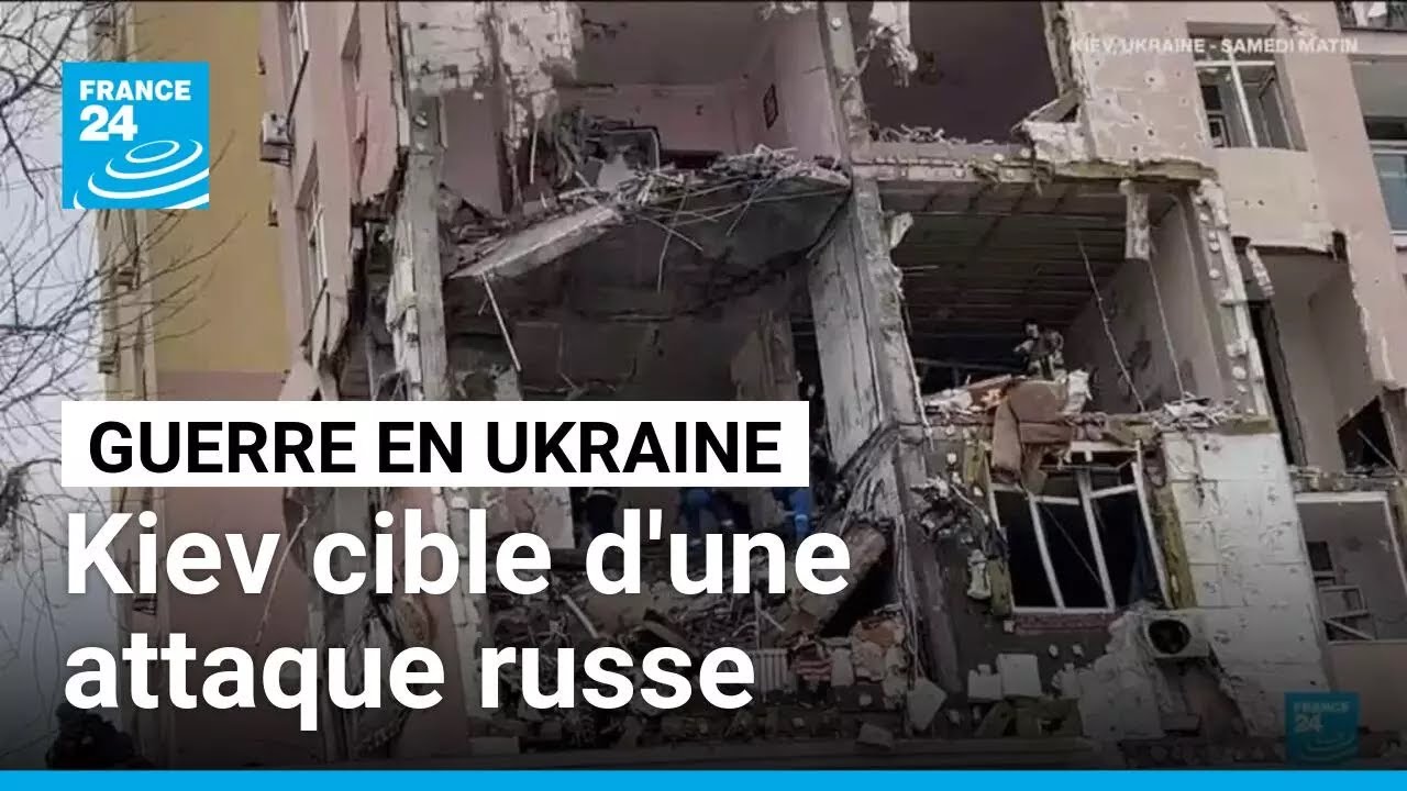 Guerre en Ukraine : Kiev subit une attaque de drones et de missiles • FRANCE 24