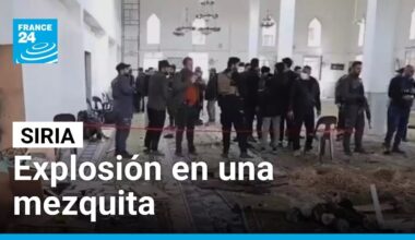 Siria: al menos ocho muertos tras explosión en una mezquita en la ciudad de Homs • FRANCE 24