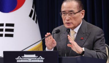 National Security Adviser Wi Sung-lac explains President Lee Jae Myung