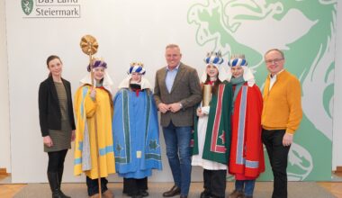 Sternsinger brachten Neujahrssegen in die Grazer Burg - Land Steiermark