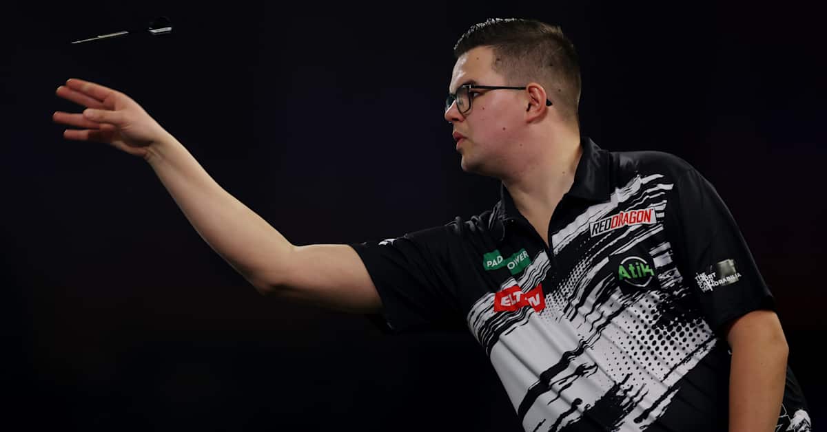 Ammatti­sairauden selättänyt Gian van Veen löi darts-idolinsa – kohtaa MM-finaalissa hallitsevan mestarin Luke Littlerin | Urheilua lyhyesti