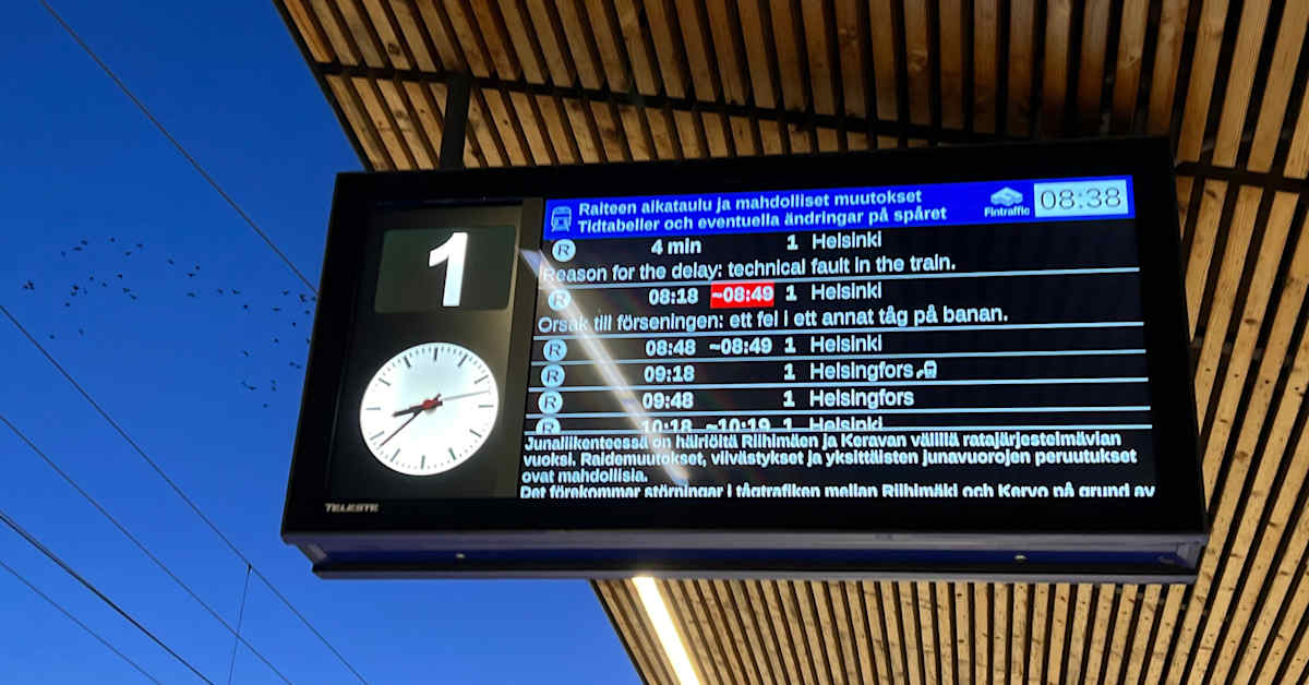 Train and flight delays as deep freeze grips Finland | Yle News