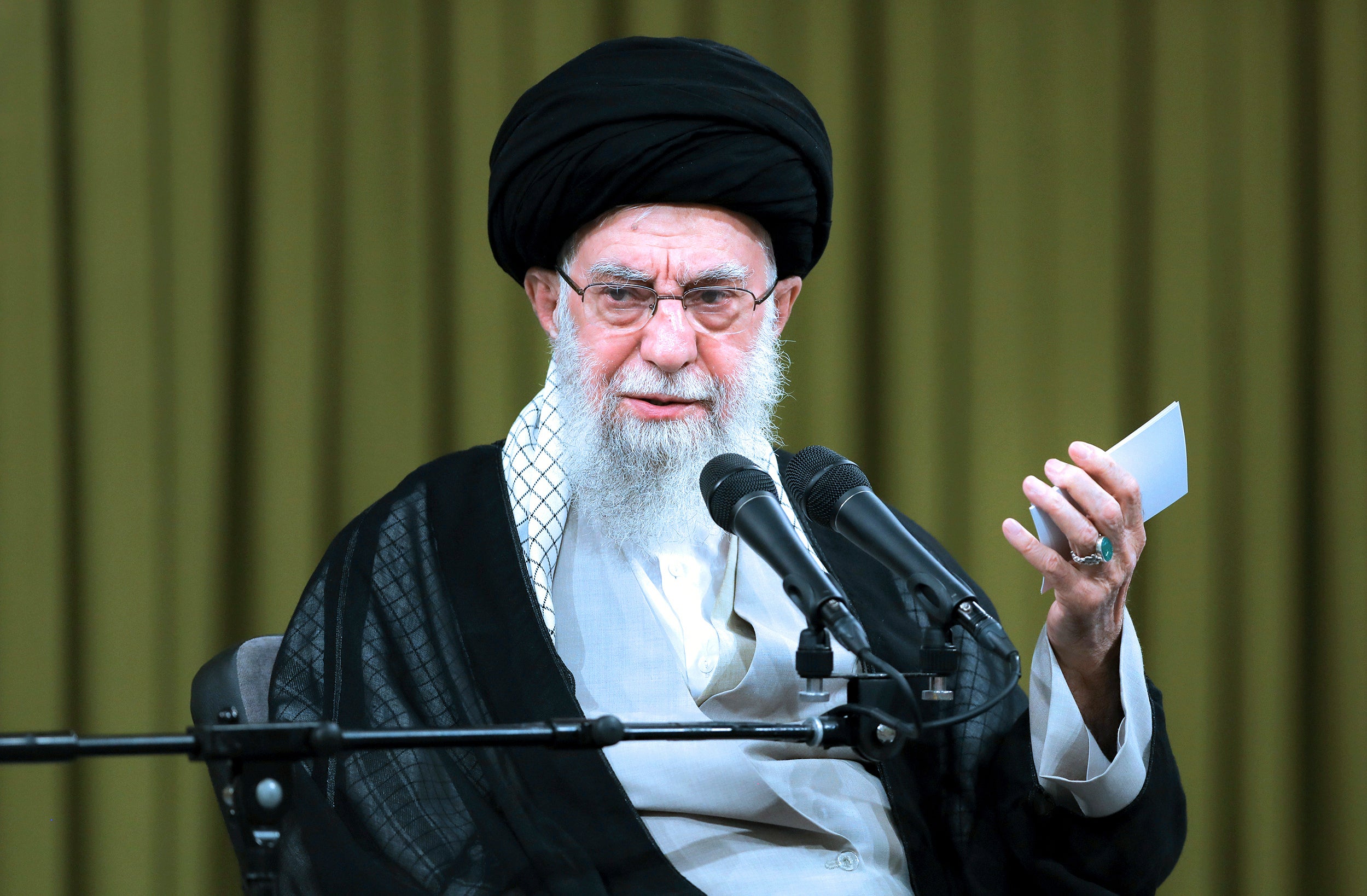 The supreme leader Ayatollah Ali Khamenei