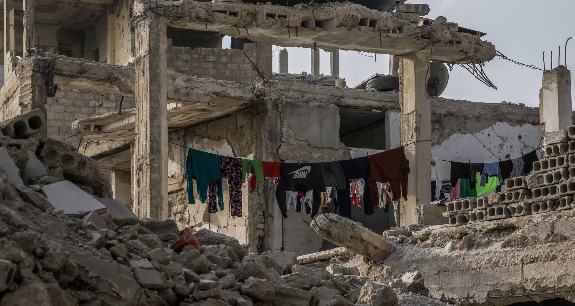 Large parts of Syria resemble Gaza, with ruins extending as far as the eye can see. Damascus in November 2025. Photo:  Hisam Hac Omer/Anadolu via Getty Images