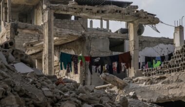 Large parts of Syria resemble Gaza, with ruins extending as far as the eye can see. Damascus in November 2025. Photo:  Hisam Hac Omer/Anadolu via Getty Images