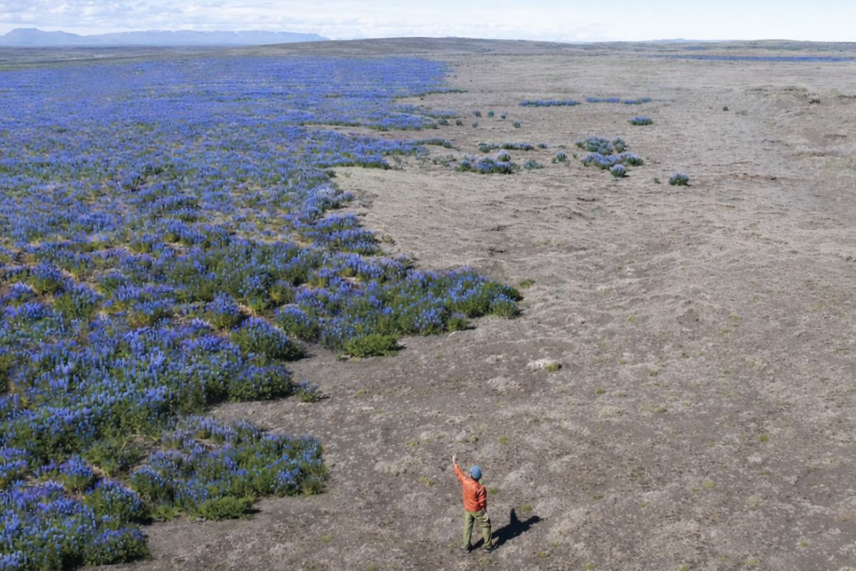 Invasive plant paints Iceland
