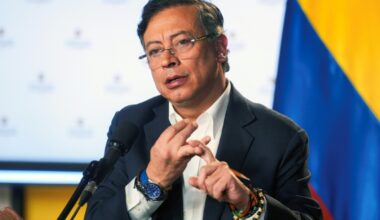 Colombian president Gustavo Petro