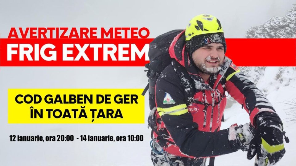 Ger accentuat în zona montană și regiunile intracarpatice