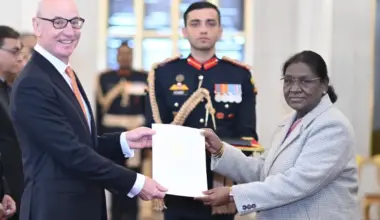President Droupadi Murmu received credentials from Robert Zischg the Austrian Ambassdor to India