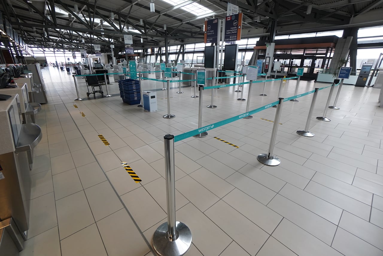 Empty Ottawa airport