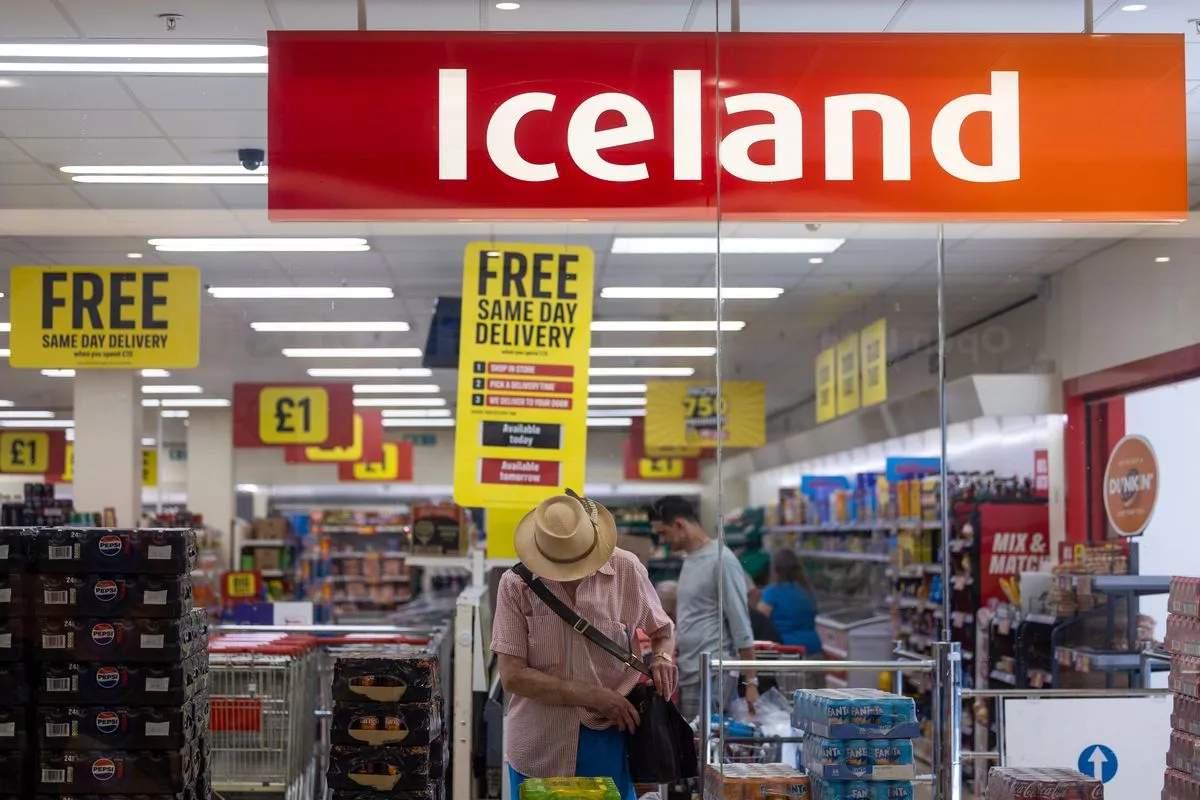 People shopping in Iceland market