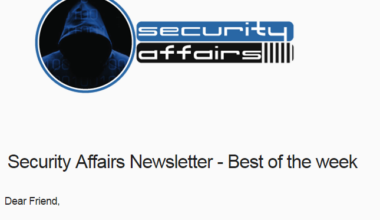 Security Affairs newsletter Round 559 by Pierluigi Paganini – INTERNATIONAL EDITION