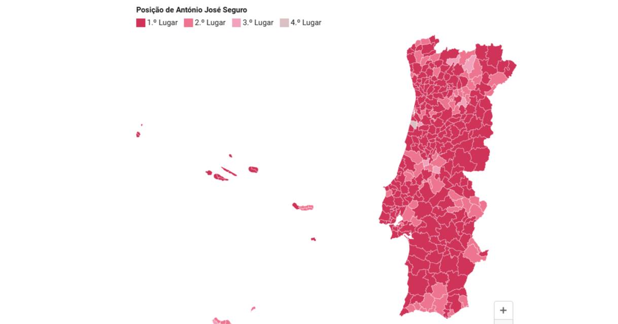 Seguro fez mais 300 mil votos que Pedro Nuno, mas reconquistou as zonas urbanas: a vitória da primeira volta em mapas