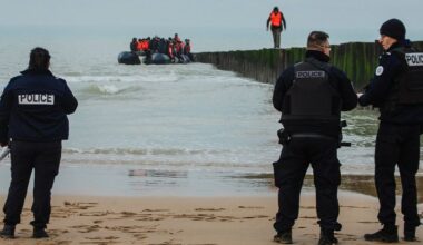 French officials stop migrant boat in Channel for first time since major policy change