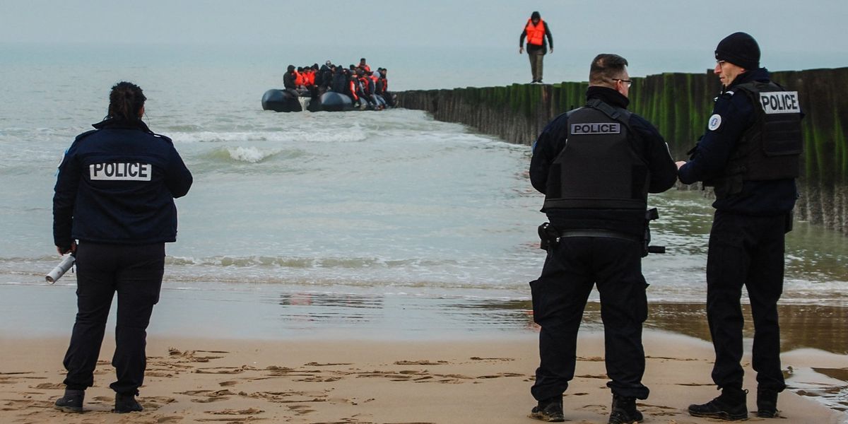 French officials stop migrant boat in Channel for first time since major policy change