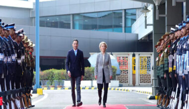 European Commission chief Ursula von der Leyen arrives in India