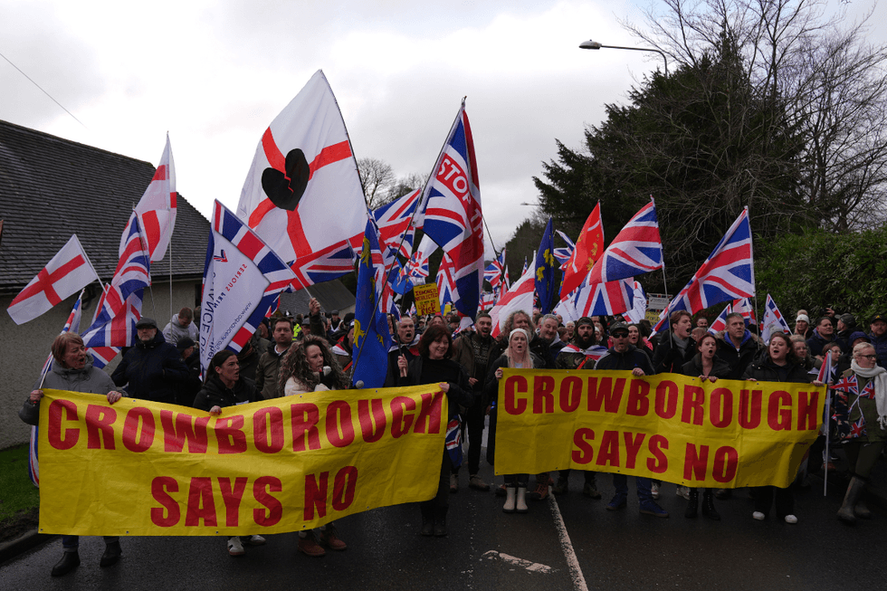 Crowborough protest