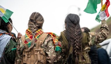 Video shows Syrian fighter with braid he claims is from Kurdish woman in Raqqa