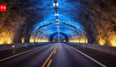 World’s longest road tunnel takes drivers on a 20-minute journey without daylight beneath Norway’s mountains | World News
