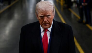 U.S. President Donald Trump visits a Ford production center in Dearborn, Michigan, U.S., Jan 13. Reuters-Yonhap